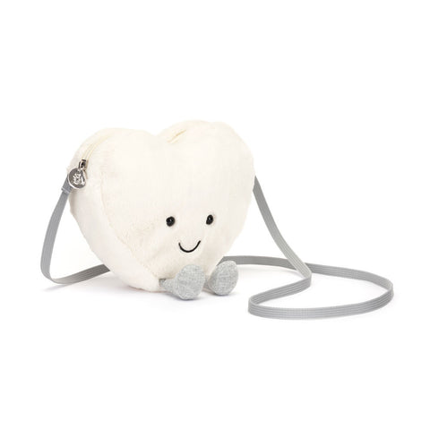 Jellycat Amuseable Cream Heart Bag